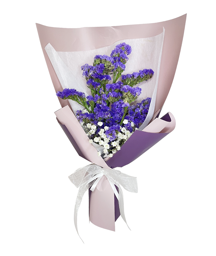 Modern Purple Statice Bouquet
