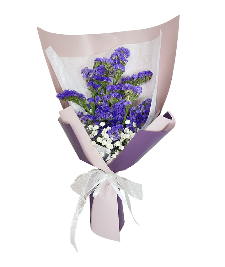 Modern Purple Statice Bouquet