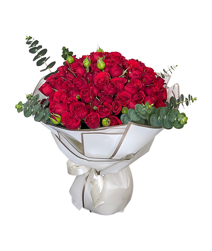 Timeless Love 99 Miniature Rose Bouquet