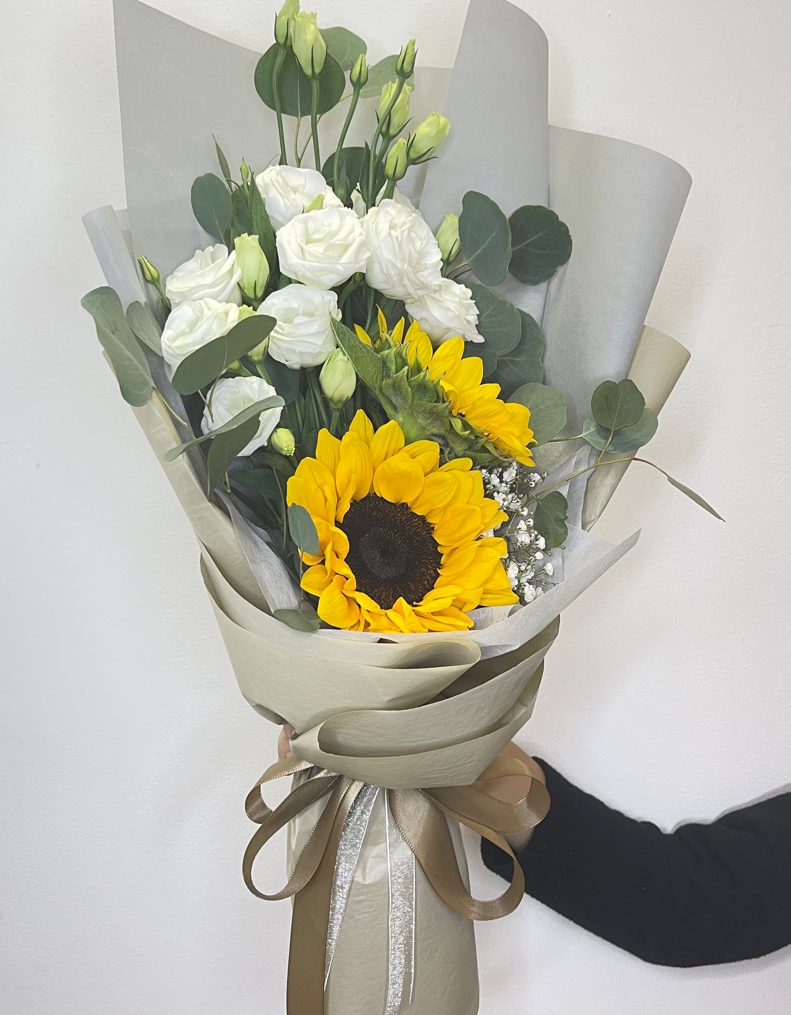 Golden Sunflower Twin Bouquet