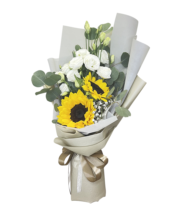 Golden Sunflower Twin Bouquet