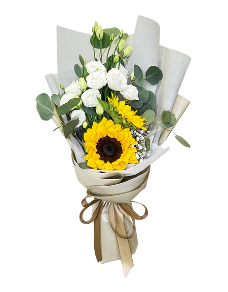 Golden Sunflower Twin Bouquet