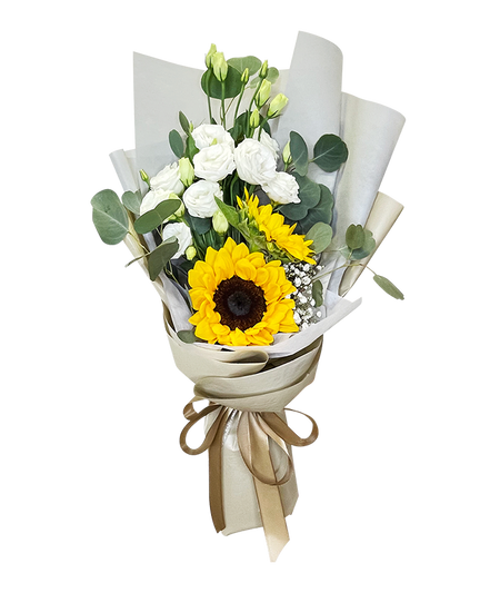 Golden Sunflower Twin Bouquet