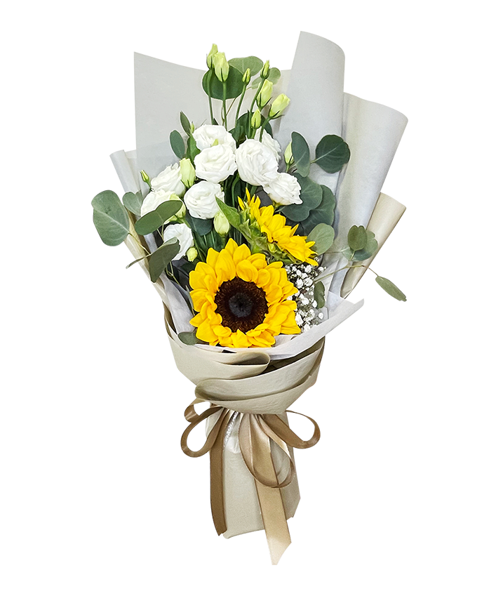 Golden Sunflower Twin Bouquet