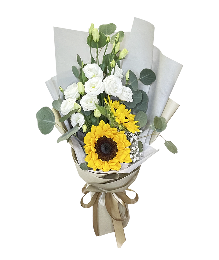 Golden Sunflower Twin Bouquet
