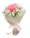 Single Pink Carnation Bouquet