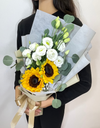 Golden Sunflower Twin Bouquet