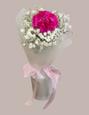 Single Fuschia Pink Carnation Bouquet