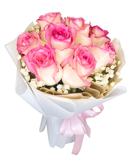 Angelic Pink Rose Bouquet