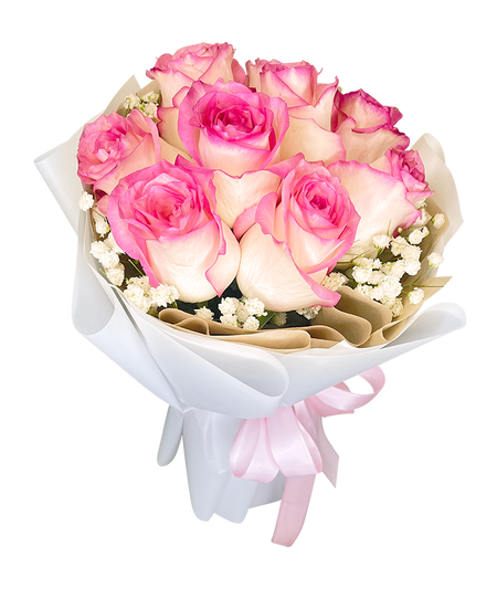 Angelic Pink Rose Bouquet