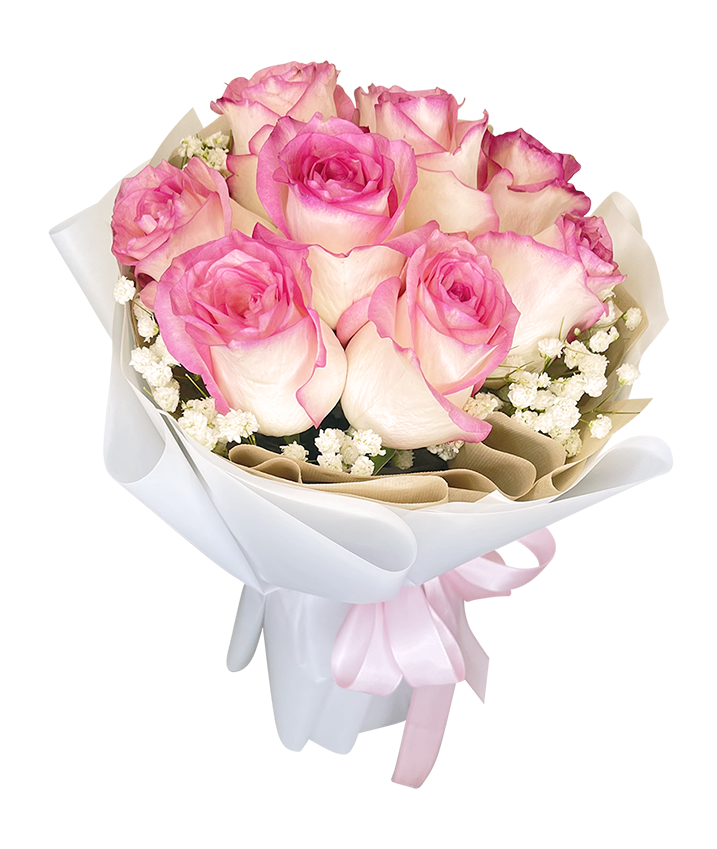 Angelic Pink Rose Bouquet