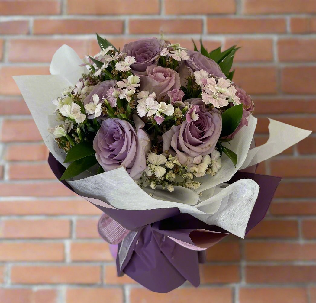 Lilac / Purple Rose Bouquet