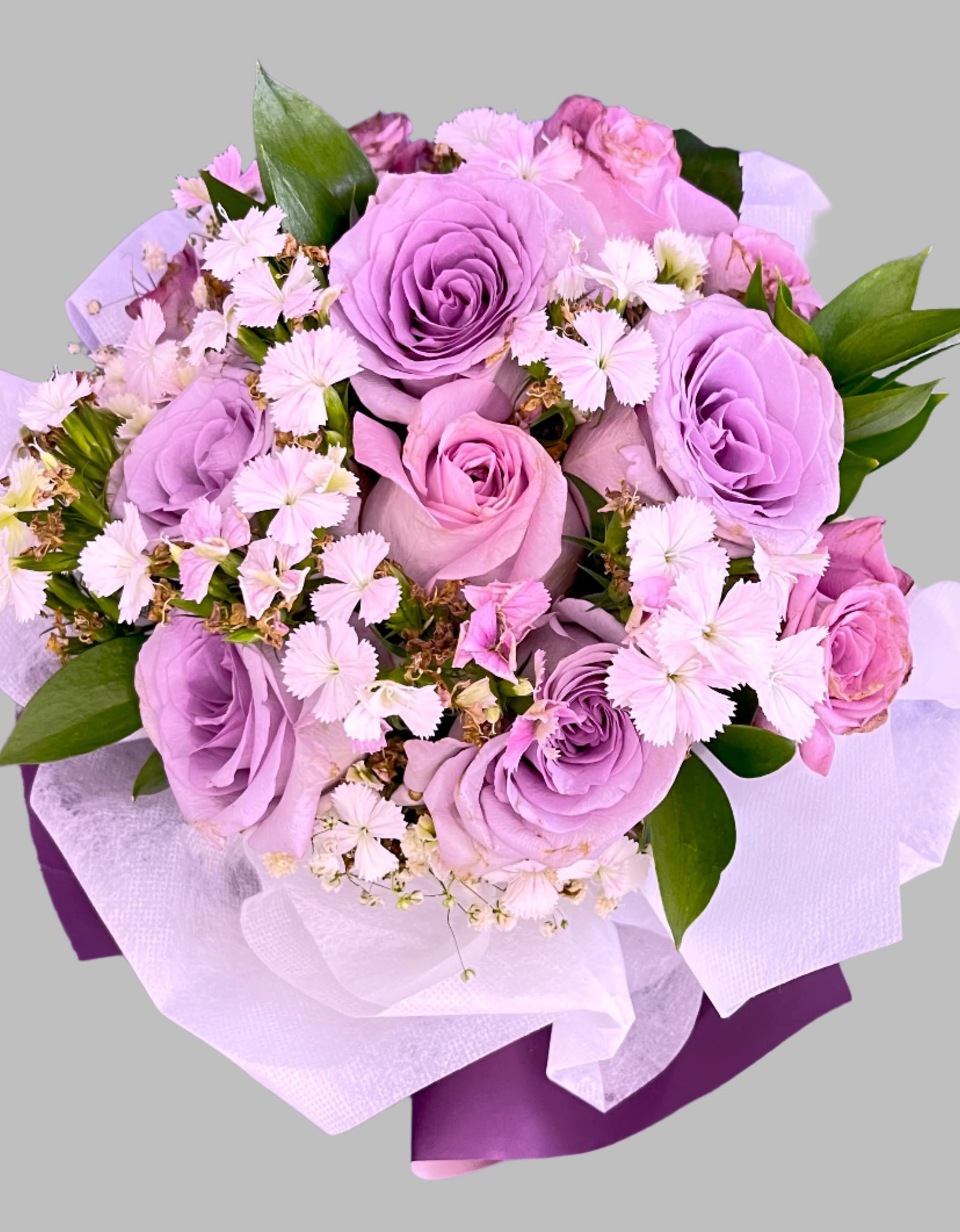 Lilac / Purple Rose Bouquet