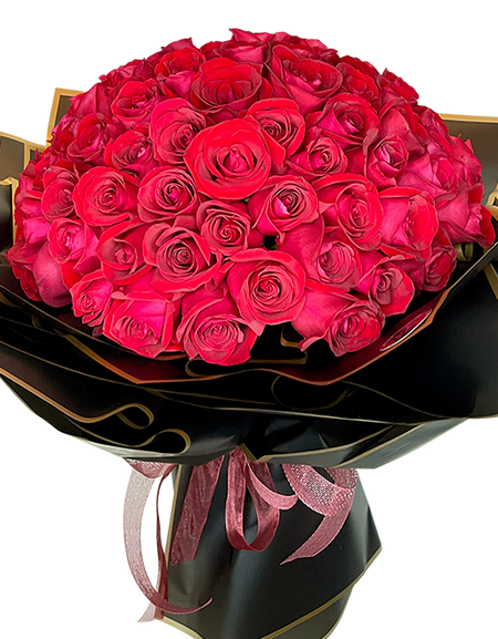 50 Bloom Red Rose Bouquet