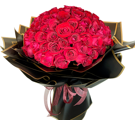 50 Bloom Red Rose Bouquet