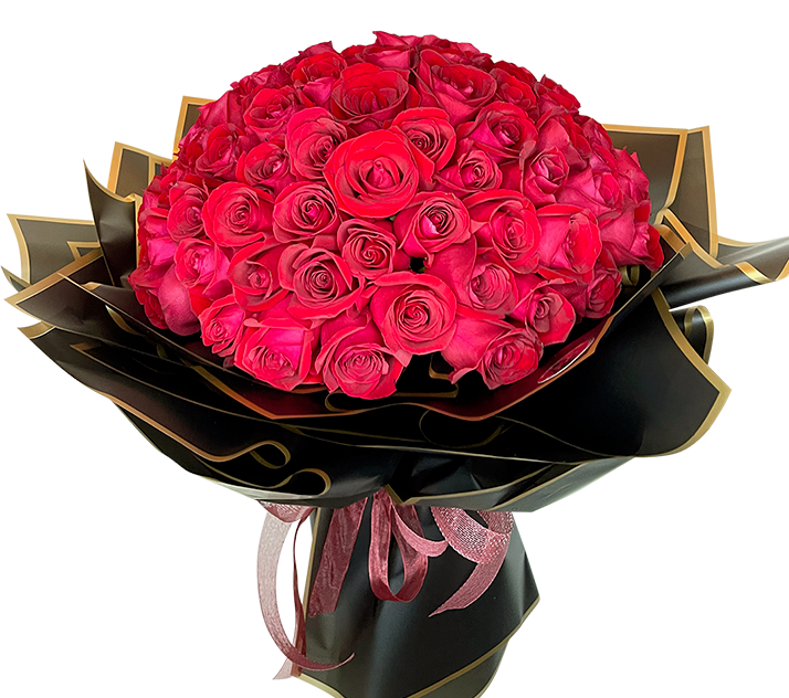50 Bloom Red Rose Bouquet