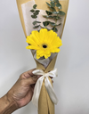 Single Bloom Yellow Gerbera Bouquet