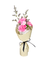 Petite 2Tone Vibrant Pink Carnation Mini Bouquet