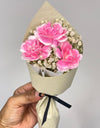 Petite Pink Carnations Mini Bouquet