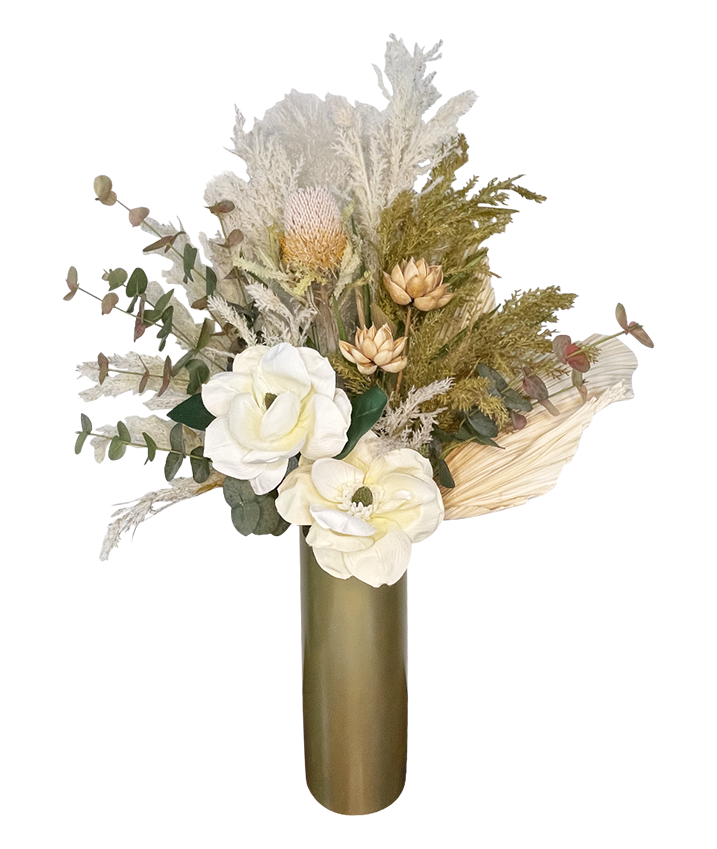 Golden Rustic Splendour Tall Reception Display