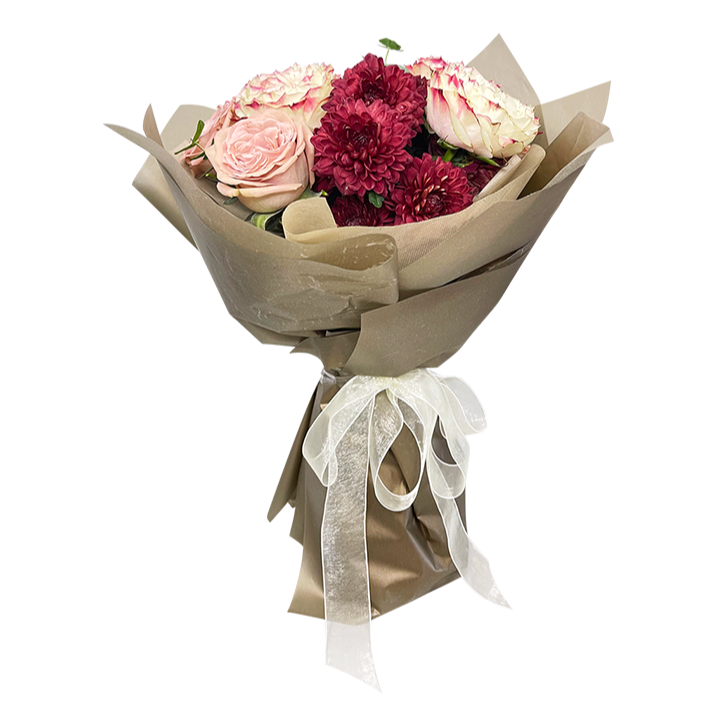 Luxurious Burgundy Mixed Rose Bouquet