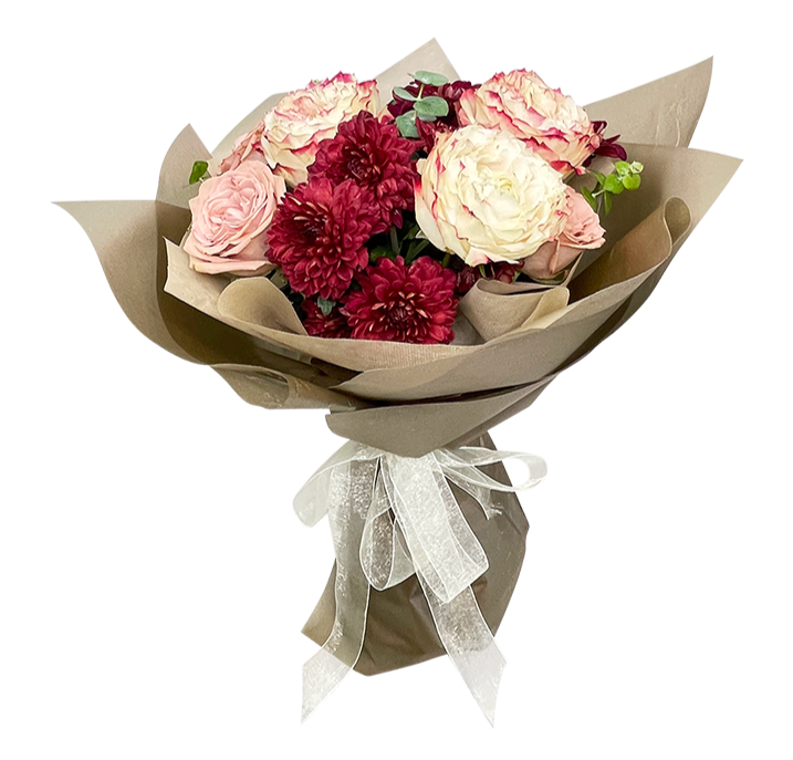 Luxurious Burgundy Mixed Rose Bouquet