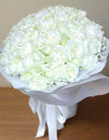 99 White Roses | Forever Love Grand Bouquet