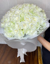 50 White Roses I Forever Love Rose Bouquet