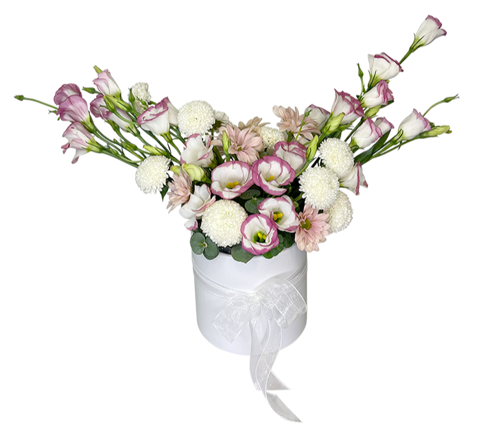 Delicate Two Tone Purple Bloom Box