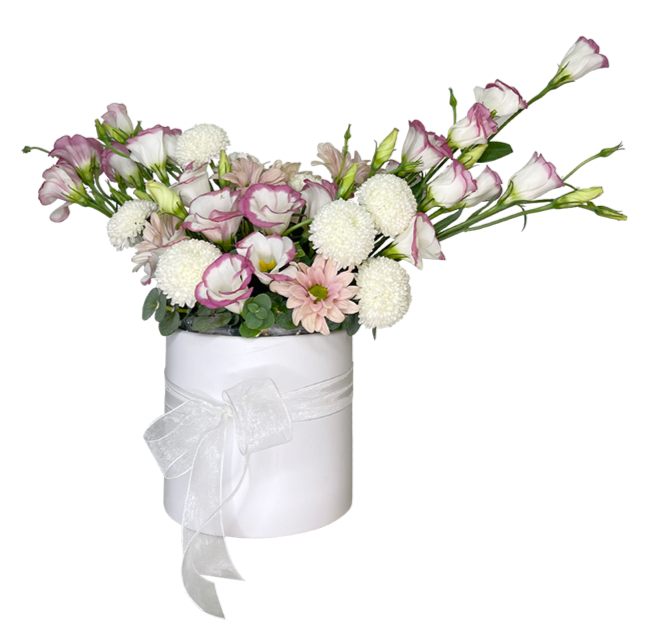 Delicate Two Tone Purple Bloom Box