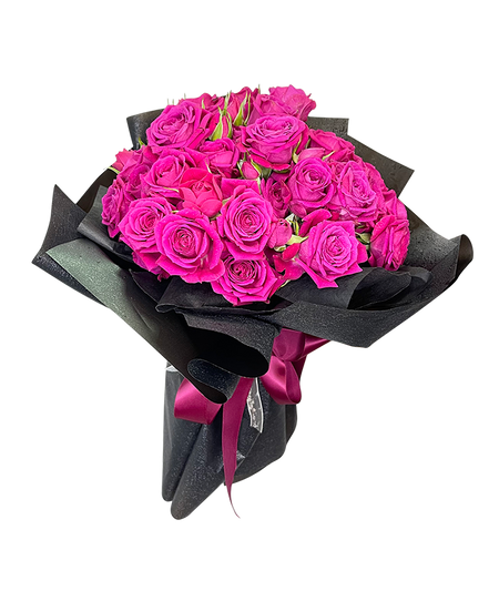 Deeply Yours Fuchsia Pink Spray Rose Bouquet