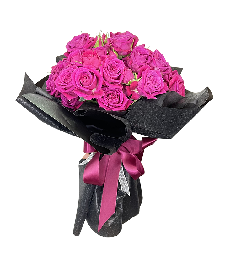 Deeply Yours Fuchsia Pink Spray Rose Bouquet