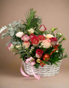 Yuletide Rouge Floral Basket