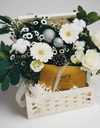 Festive Winter Blossoms Basket