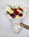 Scarlet Champagne Rose Bouquet