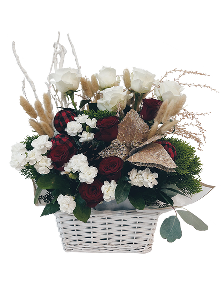Elegant Christmas Basket