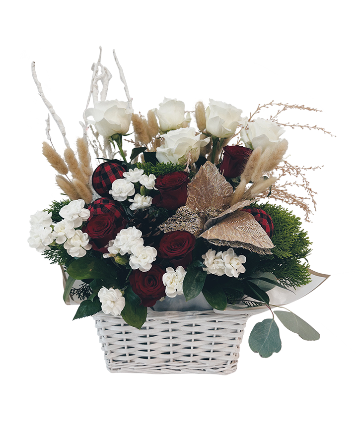 Elegant Christmas Basket
