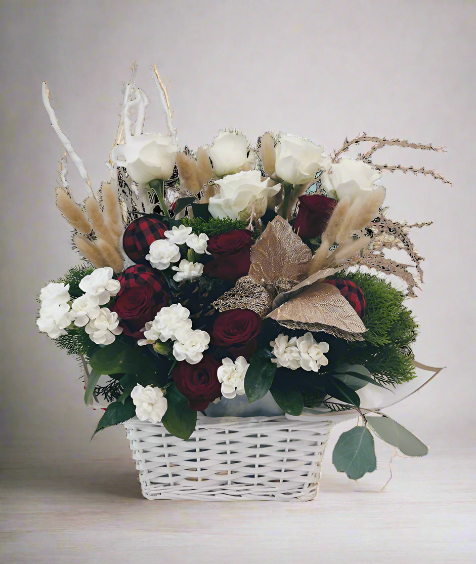 Elegant Christmas Basket