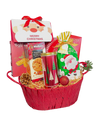 Santa's Snack Basket in Red