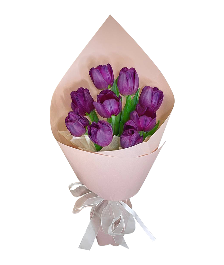 Classic Purple Tulip Bouquet