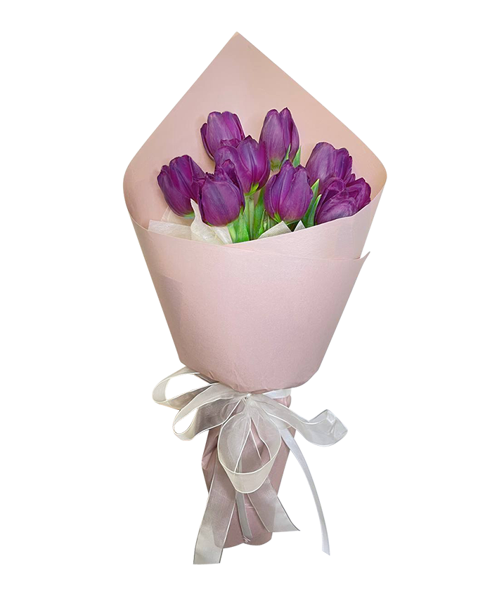 Classic Purple Tulip Bouquet