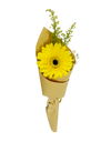 Single Yellow Gerbera Bouquet