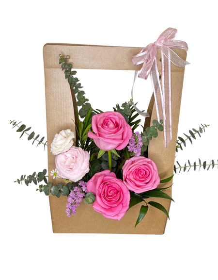 Pink Velvet Bloom Bag