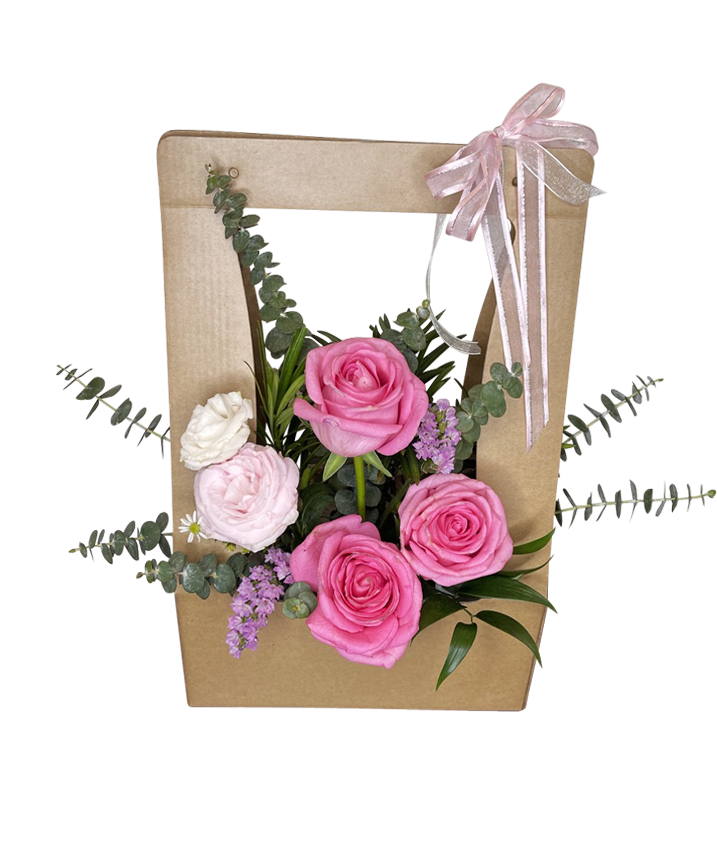 Pink Velvet Bloom Bag