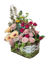 Gerberas and Roses in a Basket