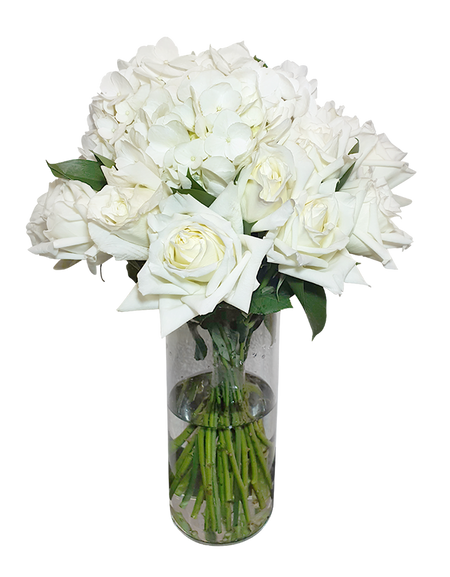 Pure Elegance Rose in Tall Vase
