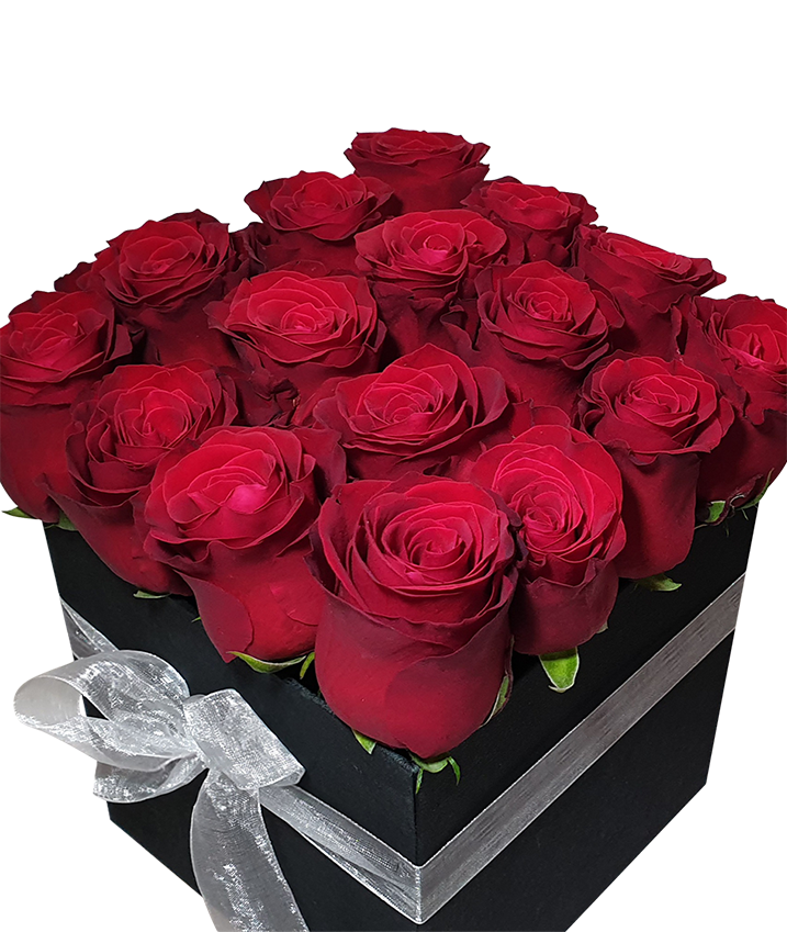 Bloom Box with Red Roses I Deluxe