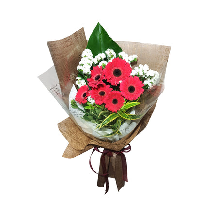 Passion Red Gerbera Bouquet