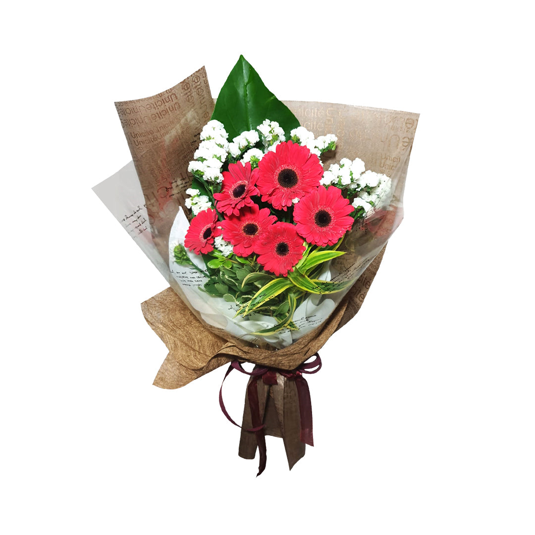 Passion Red Gerbera Bouquet