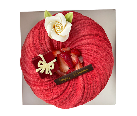 Signature Strawberry Twirl Light Cheese Cake (MOST POPULAR!)